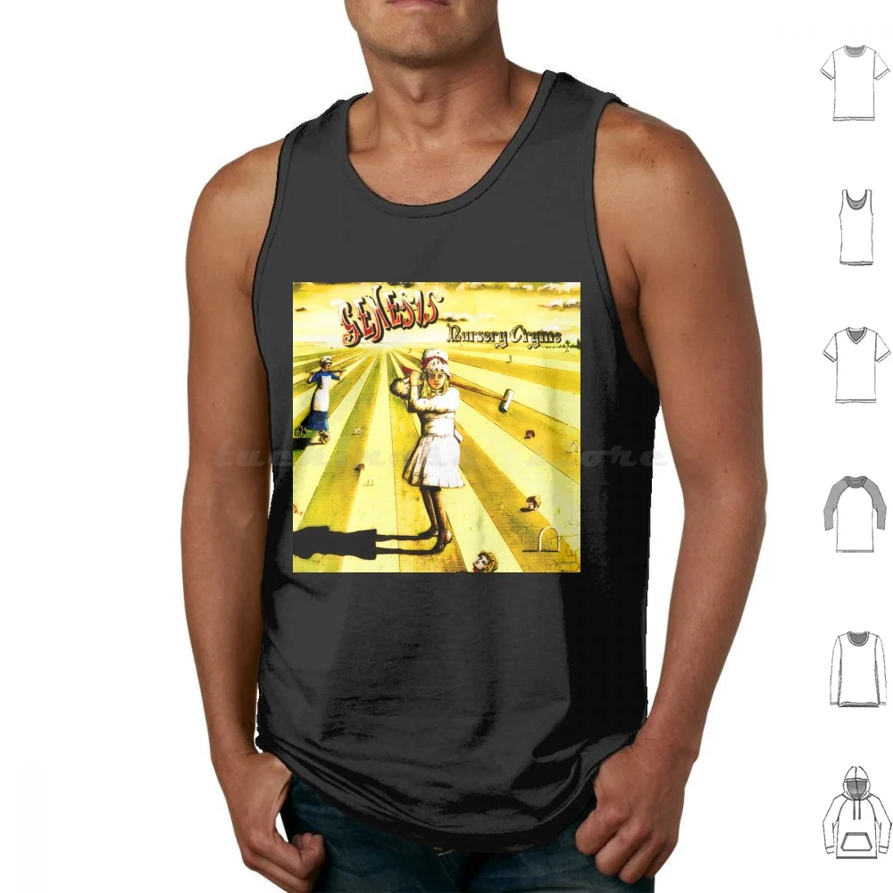 Genesis Tank Tops Print Cotton Nursery Cryme Selling England By The Pound Progressive Band Vintage Costume Vintage Style