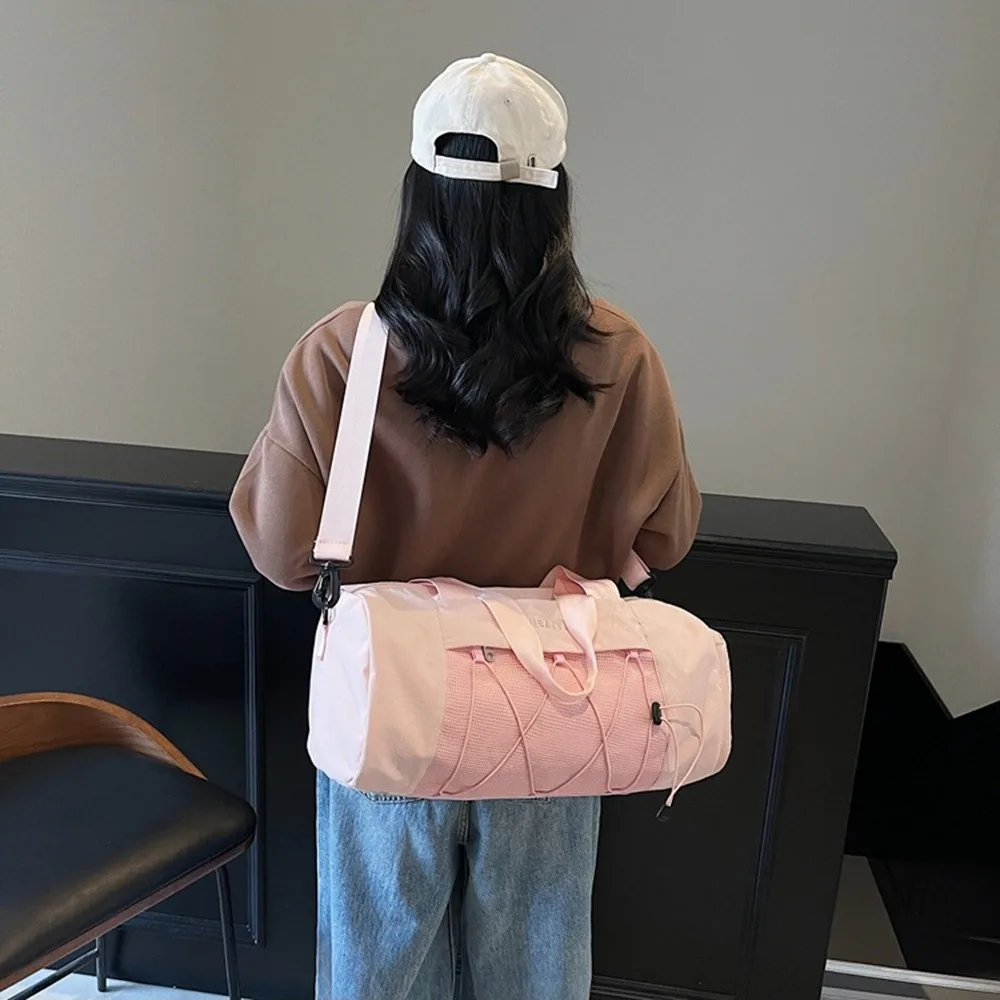 Korean Style Travel Luggage Bag Waterproof Large Capacity Sports Fitness Handbag Single Shoulder Dry and Wet Separated