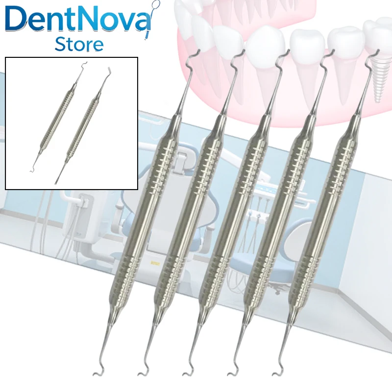 

5pcs Dental Elastic Ligation Ring Holder Orthodontic Twirl-on Module Tool for Ligature Ties Bracket Wire Placement Dentist Use