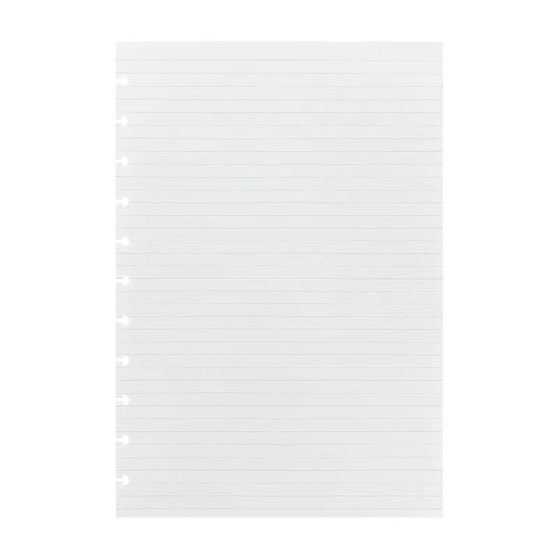 Cuaderno de hojas sueltas A4 con agujero De Seta recargado, cuadernos en blanco de línea Horizontal y diarios, cuaderno de hojas sueltas, papel de