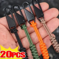 20/1PCS Portable Zipper Pull Colorful Detachable Zipper Sliders Cord Travel Bag Suitcase Backpack Extend Puller Outdoor Bag Zip