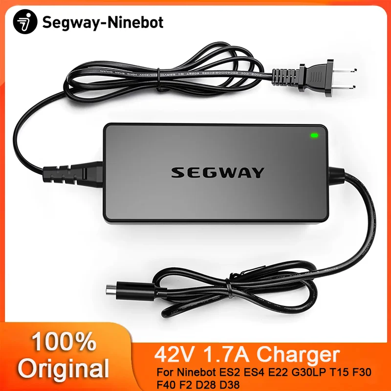Original Segway 42V 1.7A Charger For Xiaomi M365/Pro For Ninebot G2 G30 ES2 ES4 E22 G30LP T15 F30 F40 F2 D28 D38 Power Adapter