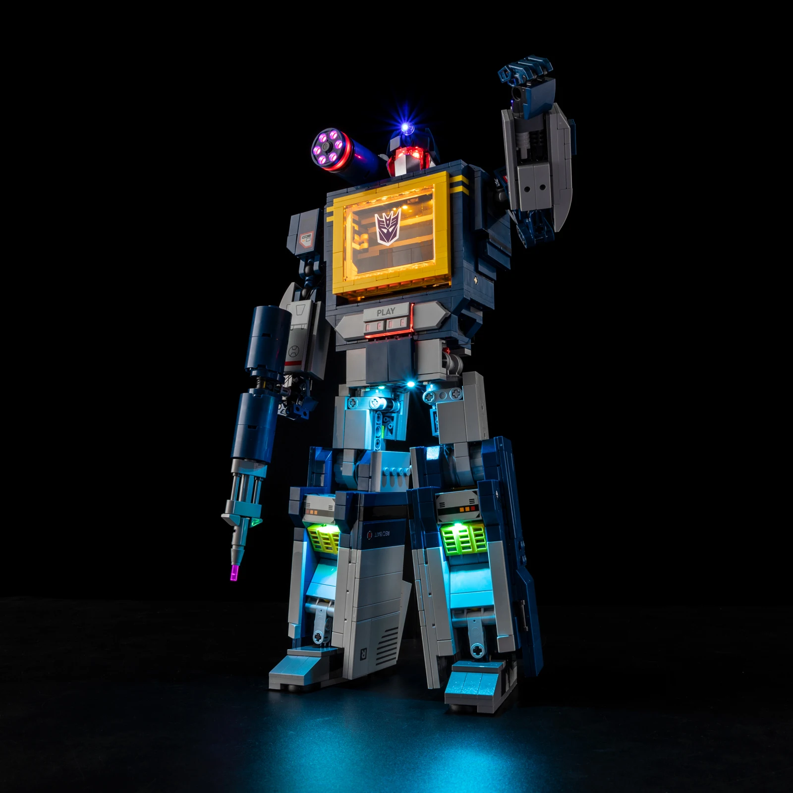 Led Light Kit Suitable for LEGO Transformers: Soundwave Icons 10358 Not Include Building Block(Only Led Light Kit)
