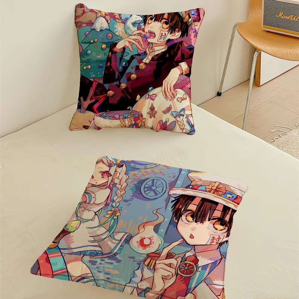 Toilet-Bound Hanako-kuns Pillow Case For Home Bedroom Room Decoration Living Room Sofa Cushion Cover Suitable