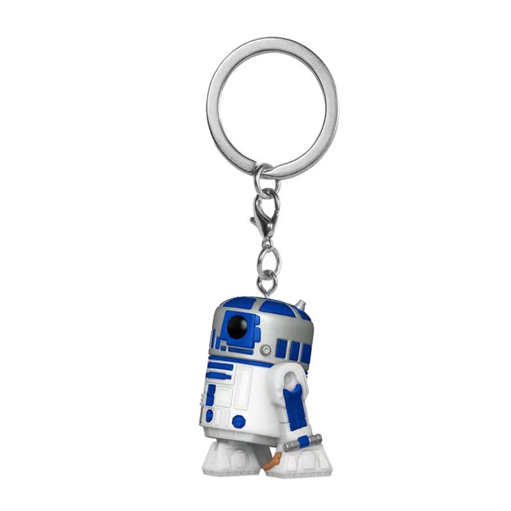 Hot Keychain Obi-wan Kenobi The Child Baby Yoda with Cup Boba Fett the Mandalo Pocket PVC Figure Toys Keyring