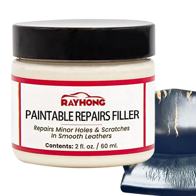 Leather restoring paste 60ml Natural Leather Filler Repair Compound Leather Restoration Cream For Tears Crack Burns Holes Filler