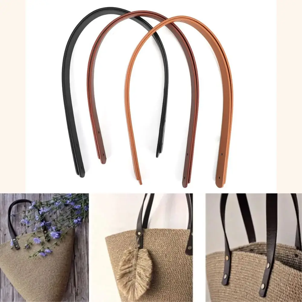 1 Pair Bag Belt Detachable PU Handles For Women\'s Bags Replacement Shoulder Bag Strap DIY Bag Accessories Handbag Band Strap