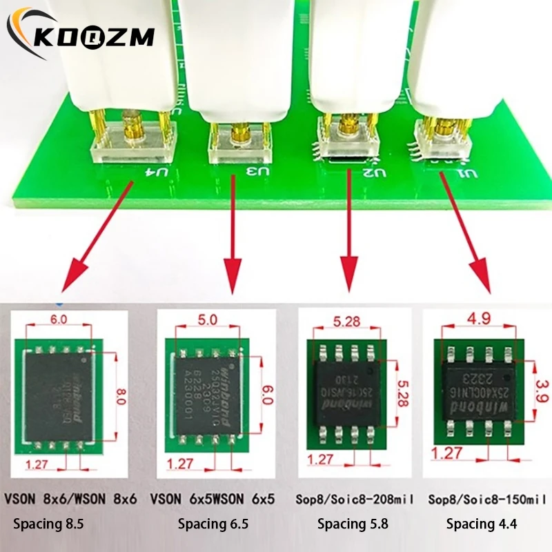 Sop8 W-son Chip Download Burn Write Probe Spring Needle Flash Eeprom Chip Burner Cable Suitable For Burner Cable