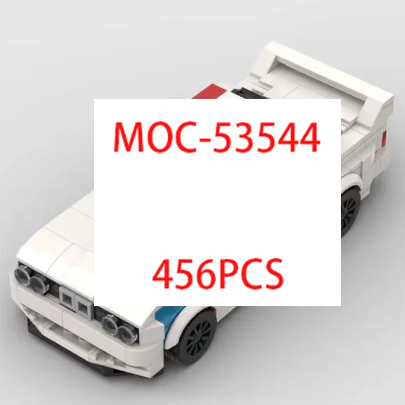

MOC Technical M3 E30 456pcs racing sportscar Vehicle Speed Champion Racer Building Blocks Brick Creative Garage Toys for Boys
