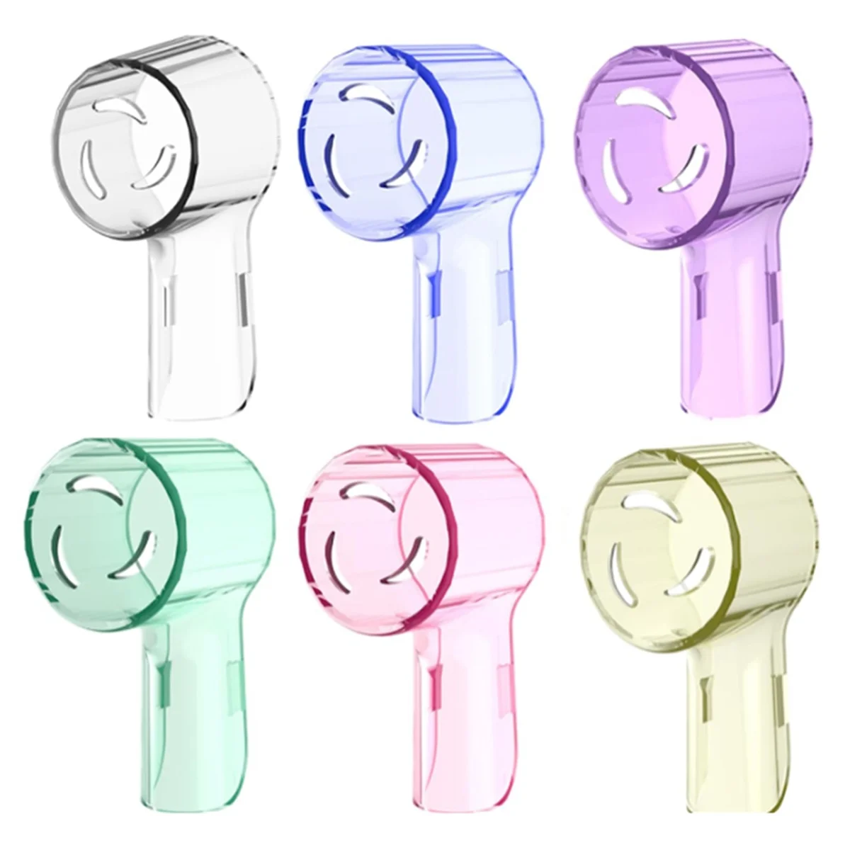 Комплект из 6 насадок для зубных щеток, пылезащитный чехол, совместимый с Oral B, подходит для серии Oral-B IO, удобный для путешествий, многоцветный