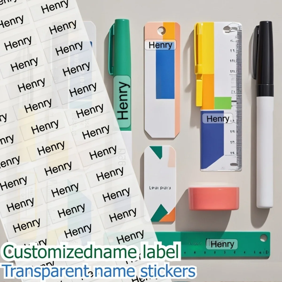 1 Custom Rectangular Text Sticker – Self-Adhesive Label – Suitable for Business, Gifts, and Packaging Decoration
