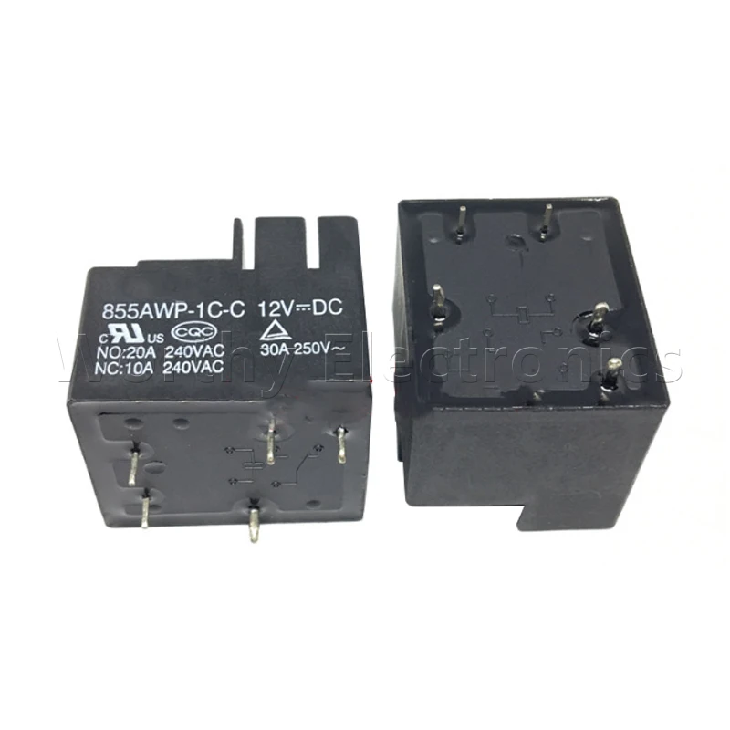 

Free shipping 10pcs/lot relay 12VDC 30A 5PIN 855AWP-1C-C