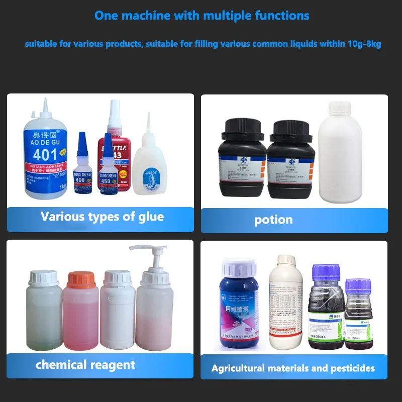 2023 New Automatic Weight/Time Quantitative Filling Machine Electric 2g-5kg Capacity Filling Machine Liquid Oil Filling Equipmen