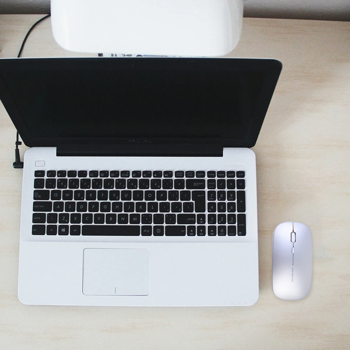 

2.4G Charging Wireless Mouse Silence Mouse Practical Ultra-thin Mouse for Computer (Silver, Charging Style)