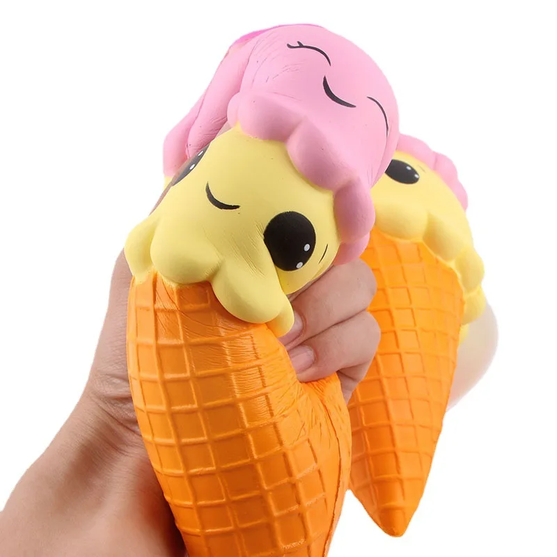 Jumbo Kawaii Ice Cream Panda Squishy Cake Deer Milk Squeeze Toys Slow Rising Cream Scented Antistress Child Kid Baby Toys