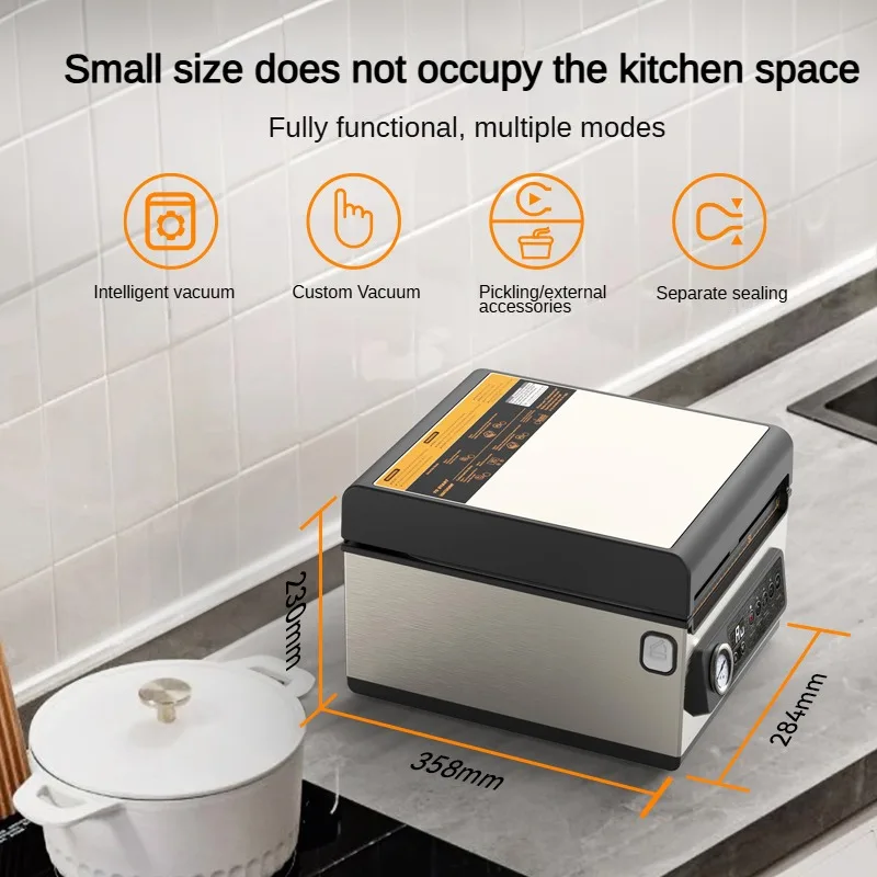 V32 High Efficiency Intelligent Adjustable Bag Size Durable External Pumping Mode Pure Liquid Sauce Vacuum Packaging Machine