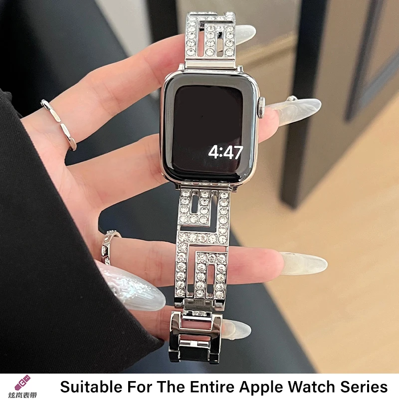 Coppia di cinturini di lusso per Apple Watch UItra 2 9 8 7 6 5 4 SE Braccialetti a spirale per serie IWatch 42mm 40mm 38mm 49mm 45mm 44mm Band