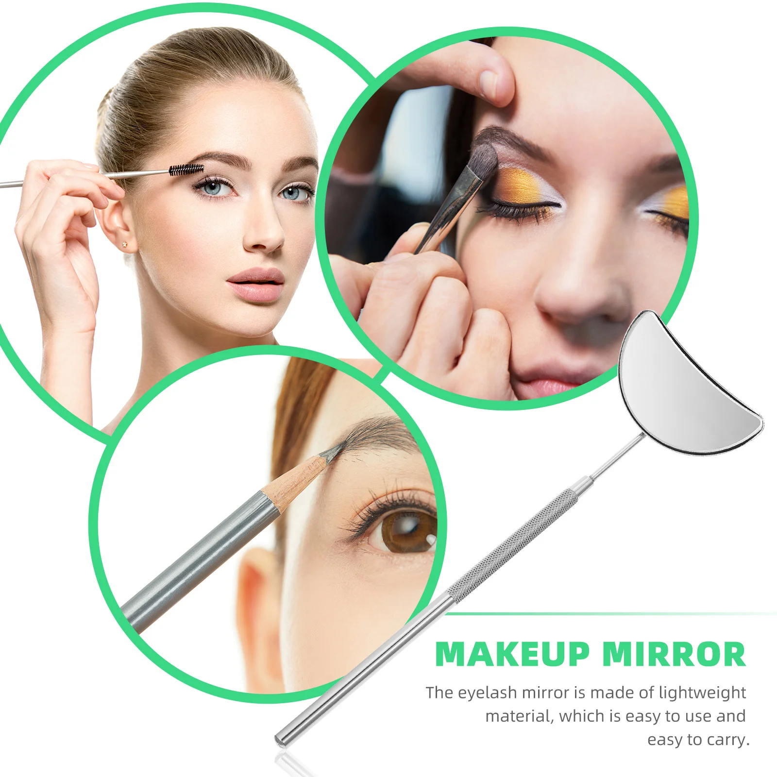 1 stks handheld wimpers spiegel gemakkelijk te gebruiken draagbare opslag make-up spiegel aanbod schoonheidssalon tool schoonheid wimper tool