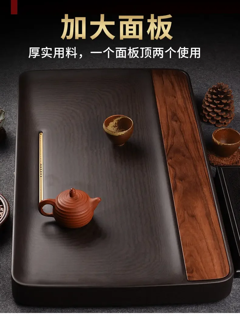 Bakelite tea tray, household simple tea table Kung Fu tea set