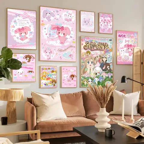 1pc Sugarbunnies Anime Poster Sticky Posters Retro Kraft Paper Sticker DIY Room Bar Cafe Aesthetic Art Wall Painting