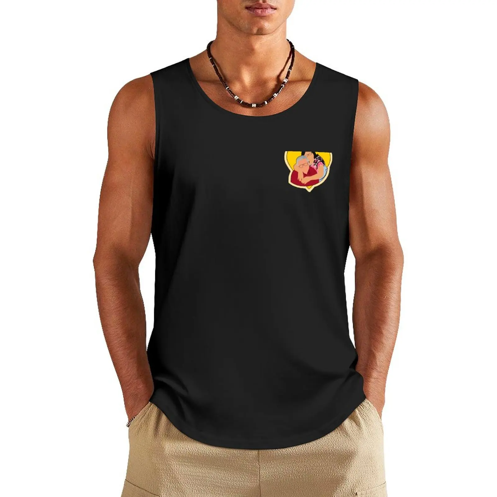 Antonio and Estelita Soloman Tank Top Men's sleeveless gym shirts men clothing