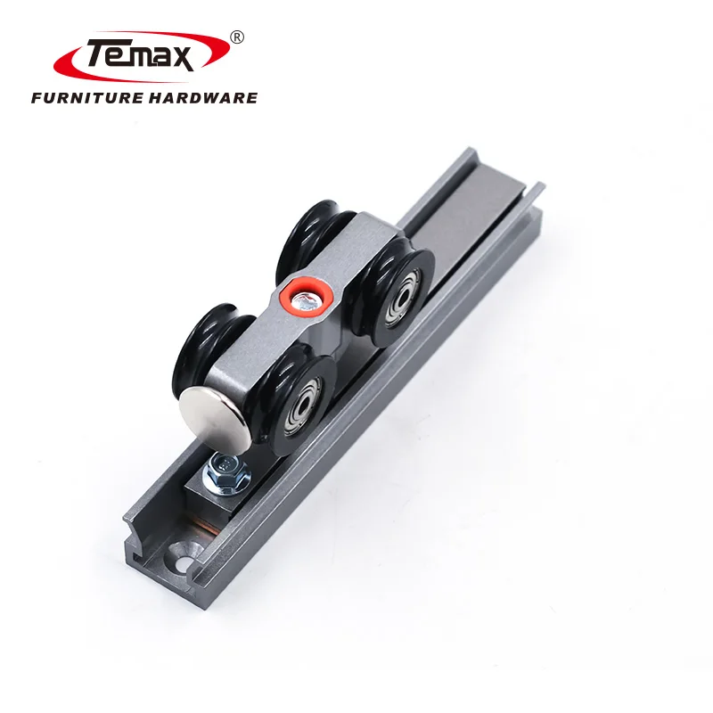STLF  M70A Wooden Pocket Recessed Sliding Door System Parts Push to Open and Soft Close Sliding Door Roller for Pocket Door