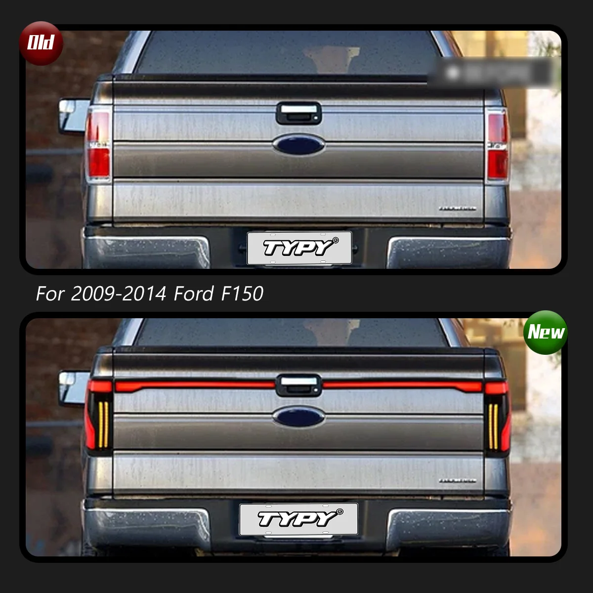 

TYPY новые светодиодные задние фонари автомобиля для Ford F150, задний фонарь 2009-2014, сигнали, автоаксессуары, динамические ходовые огни поворота