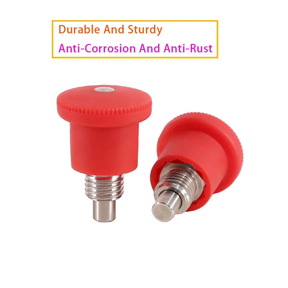 Red Spring Screw and Locking Pin with Fine/coarse Thread M8~16, High-quality Positioning/return Type VCN218 Indexing Plunger