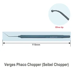 Verges Phaco Chopper Seibel Chopper Titanium Ophthalmic Surgical Instrument