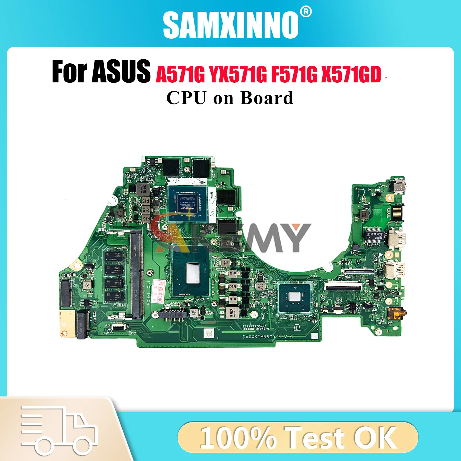 

X571GT Laptop Motherboard For ASUS VivoBook X571GT F571G VX60G X571GD X571G A571G K571G YX571G R571G FX571G Mainboard With CPU