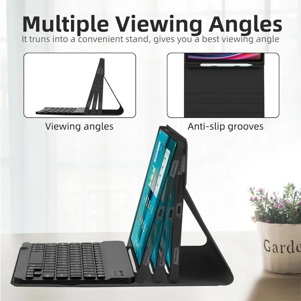 Keyboard Case Wireless Detachable Tablet Cover Backlit Keyboard Compatible Case For Galaxy Tab S7 S8 S9 11 Inch S9 FE 10.9 Funda