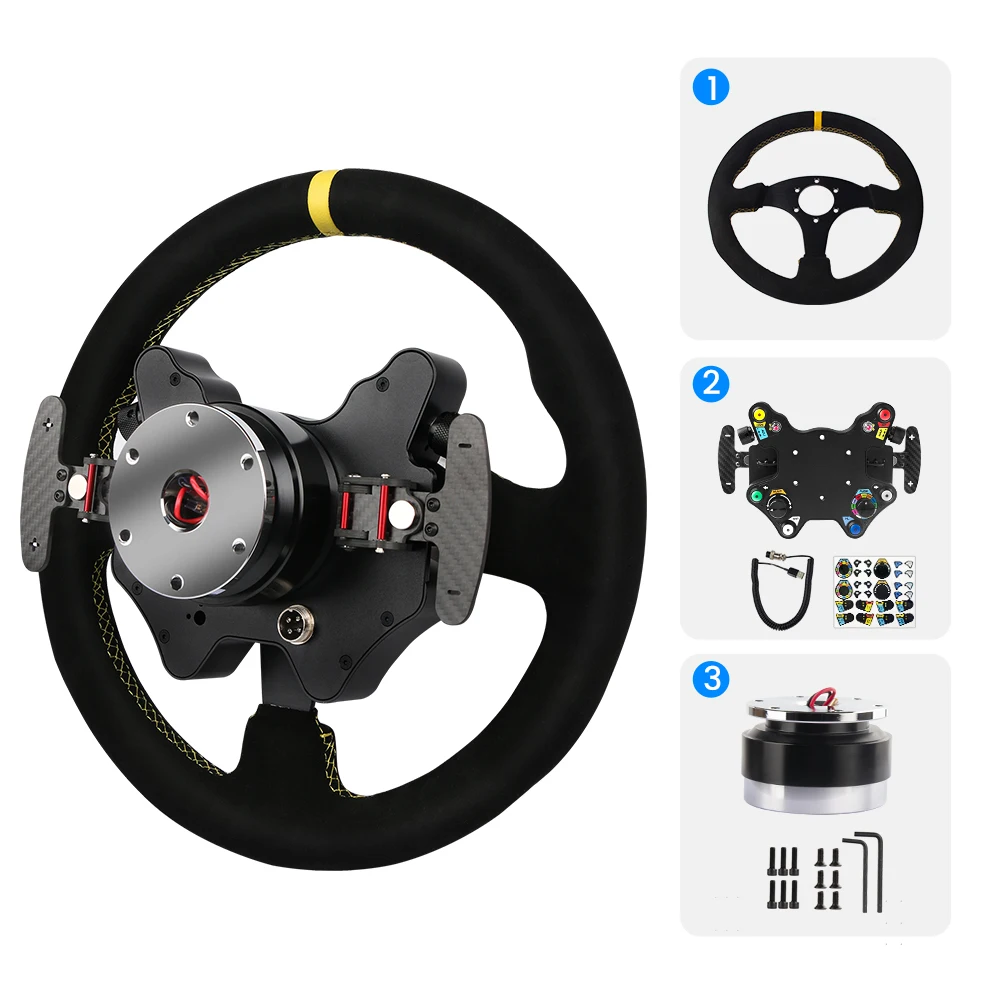 SIMSONN Sim Racing Steering Wheel LED Button Gaming Paddle Shifter PC Racing Wheel gaming devices