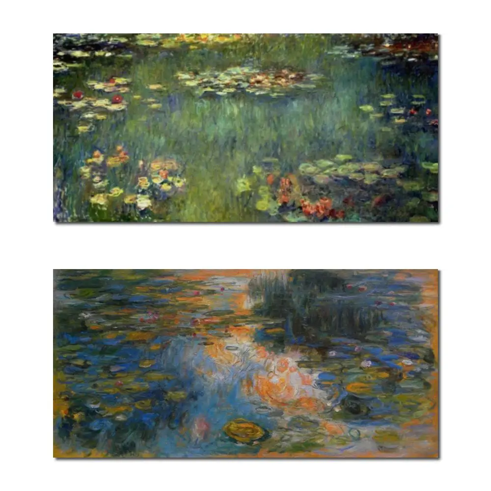 

Картина Клод Моне ручной работы в масле, репродукция воды, лилии, пруда, морской пейзаж, холст, шедевр для декора стен в прихожей