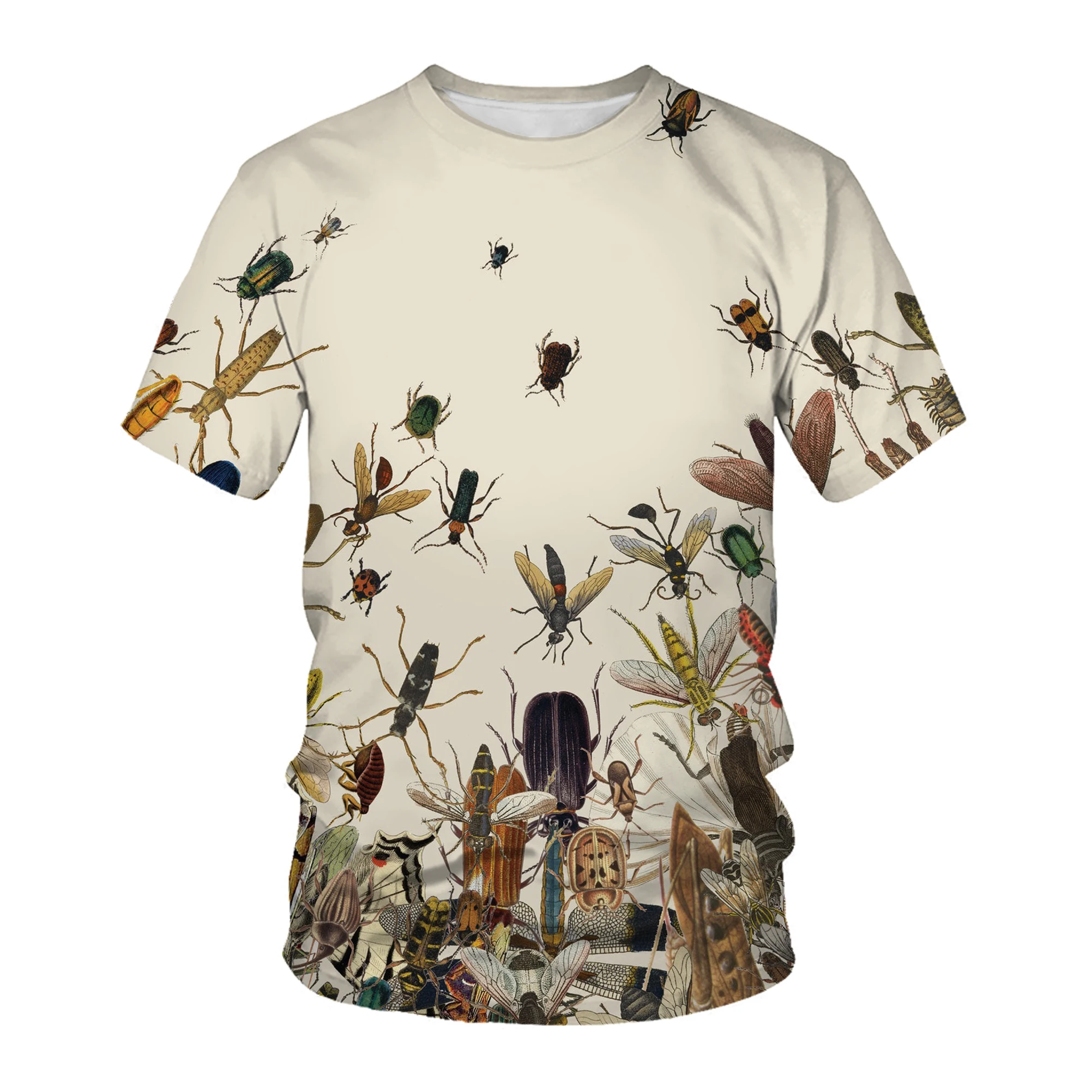 Fashion Mens 3d T Shirt 3D All Over Printed Insects Birds Butterfly Clothes T Shirts Summer Harajuku Casual Unisex T-Shirts