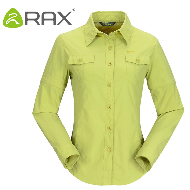 RAX  genuine outdoor quick-drying shirt women\'s UV protection long-sleeved quick-drying shirt quick-drying clothes for men and