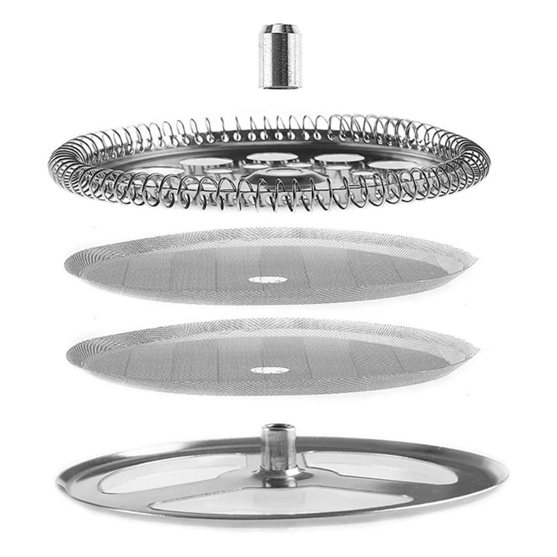 BAAG-filtres de presse française en acier inoxydable, contenant un disque en spirale, un disque d'écran de presse française en maille pour une large presse française 600Ml