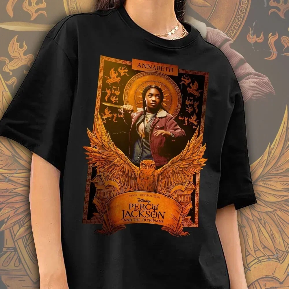 

Винтажная футболка Percy Jackson Cast Annabeth Chase Camp Half Blood Retro Leah Jeffries 2023, сериал
