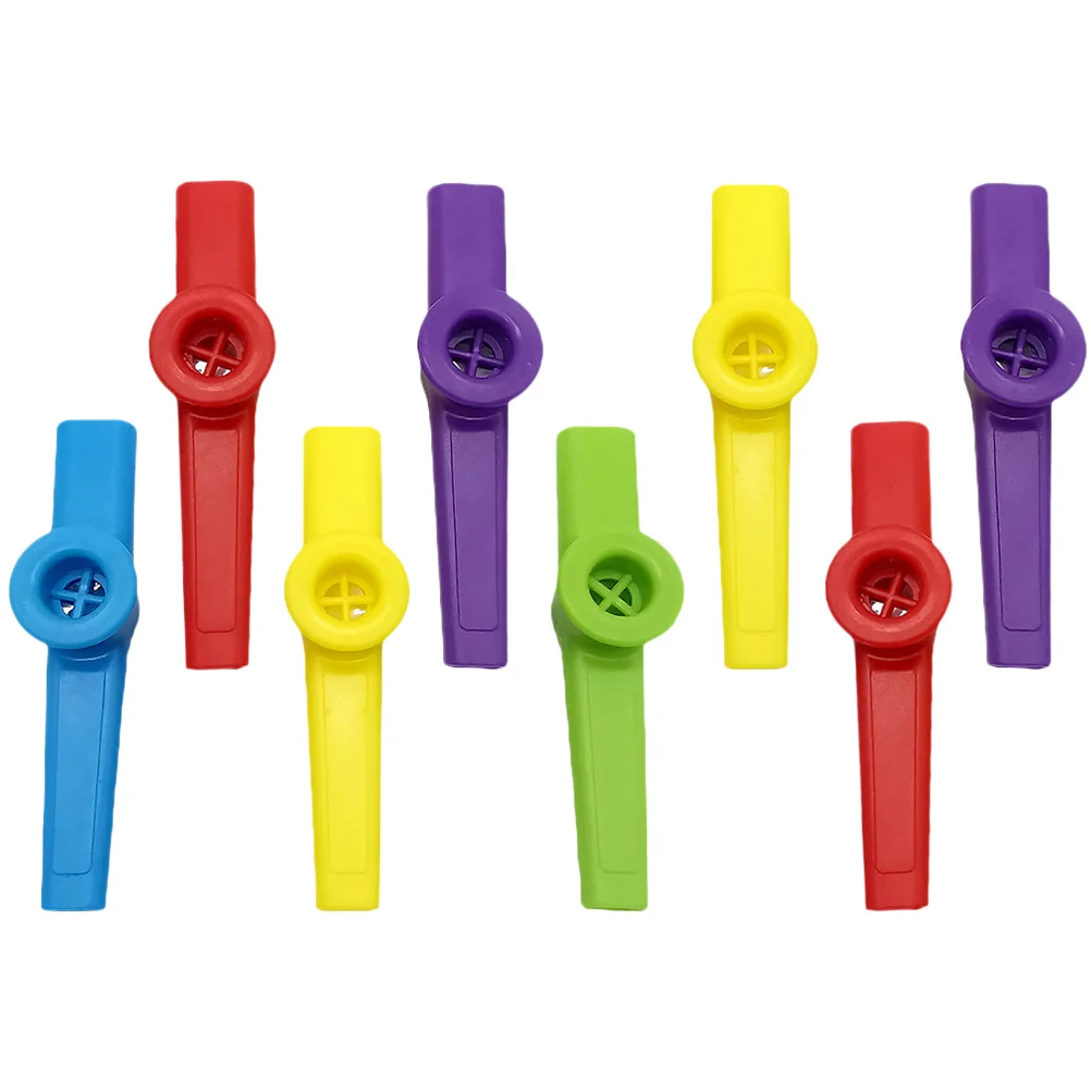 

8pcs Kazoo Musical Instruments High Quality Plastic Kids Toys Adults Children Kazoos Accompaniment Portable Gifts Outdoor Fun