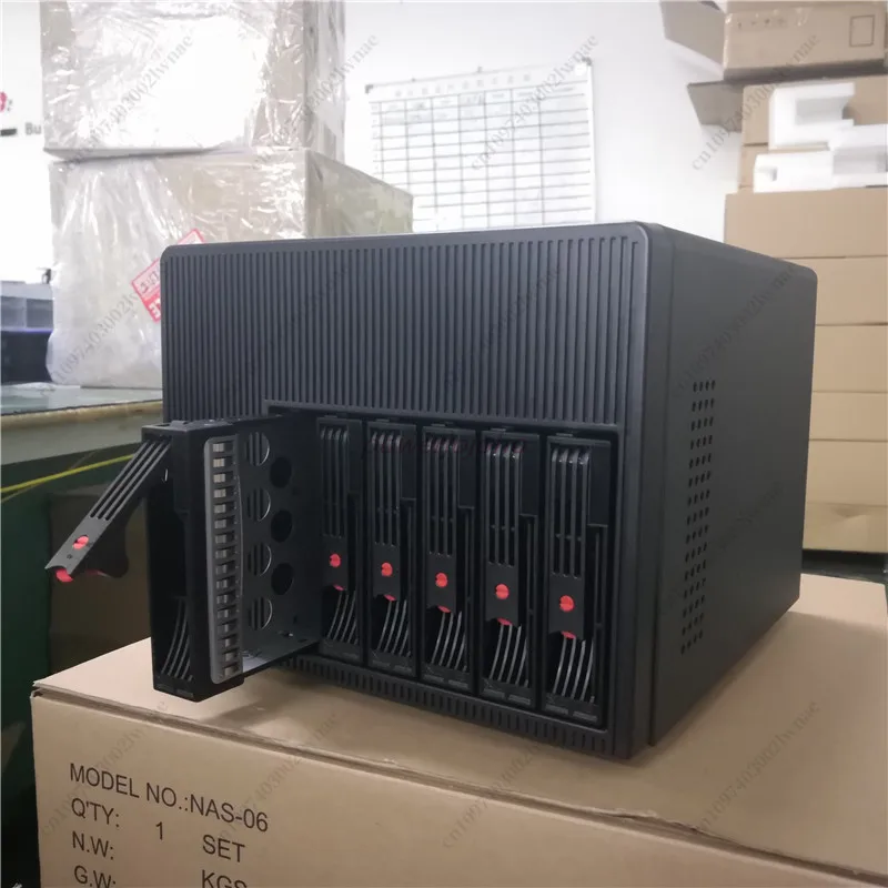 For IPFS Storage Server DIY MINI Empty Chassis,Nas 6-bit Hot Swap