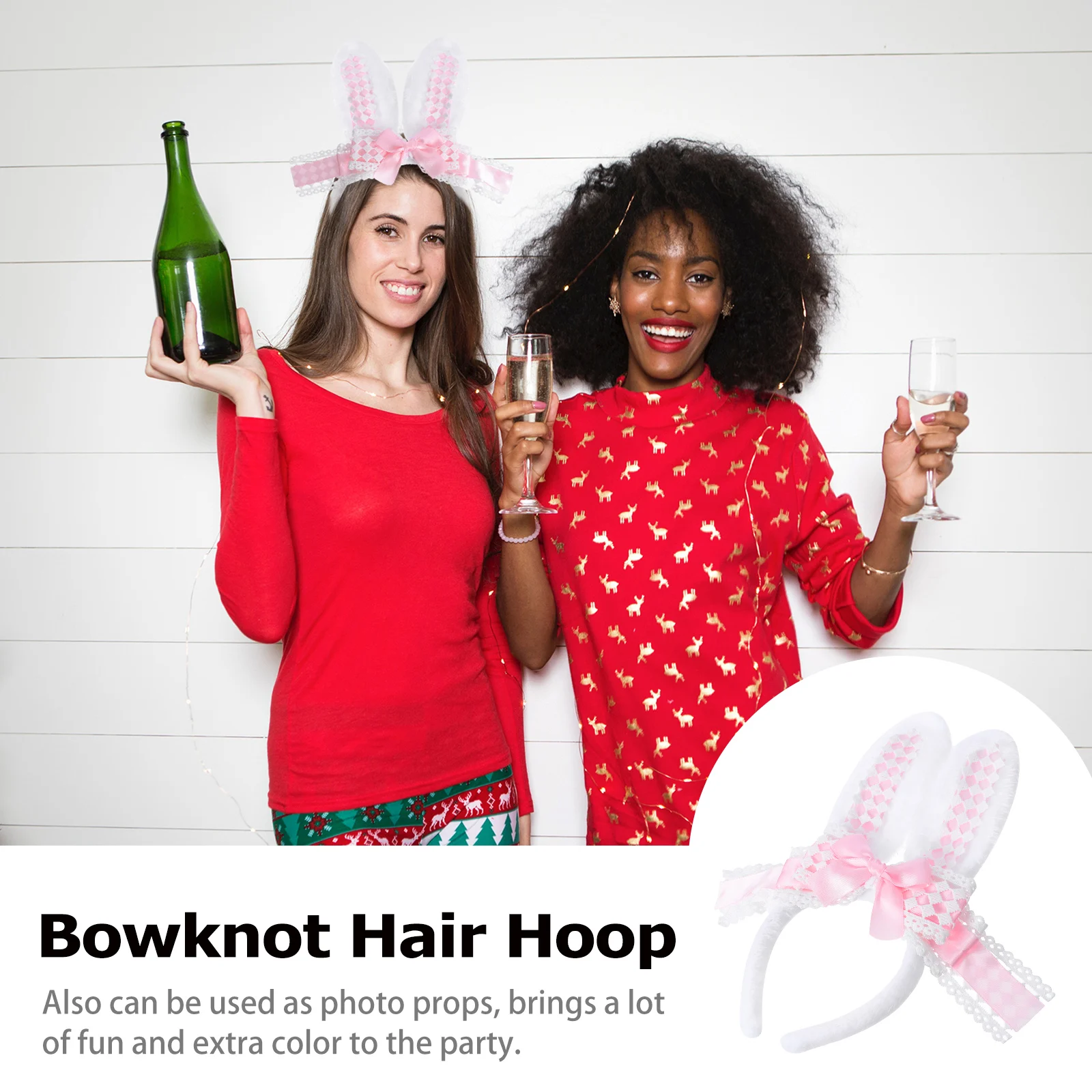 

Ear Headwear Lovely Hair Hoop Cute Animal Ears Bowknot Headbands Cosplay Party Costume Accessories Girls Gift