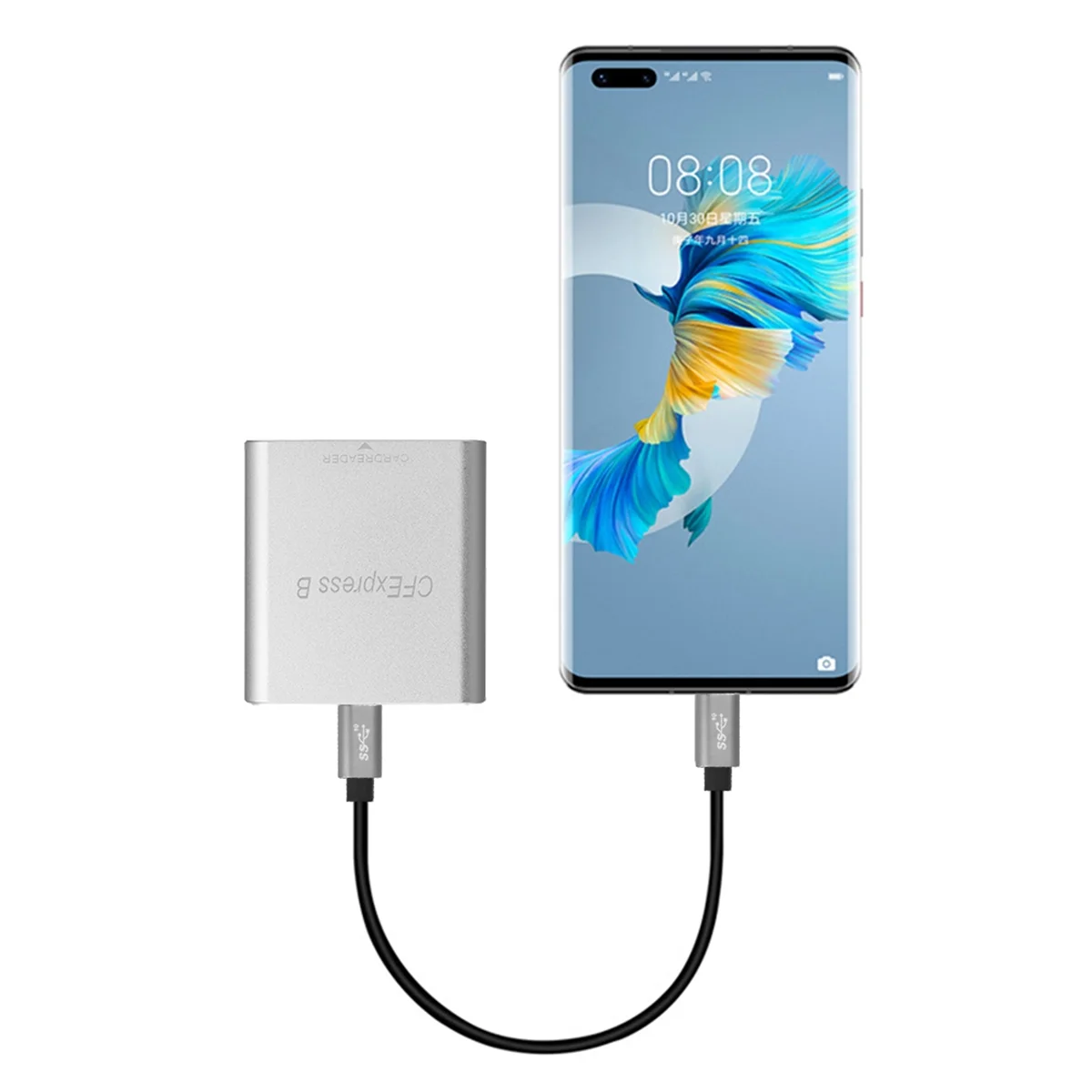 Cfexpress kartenleser tragbar usb 3,1 gen 2 10gbps cfe b speicher karte laufwerk freier typ c daten leser für laptop