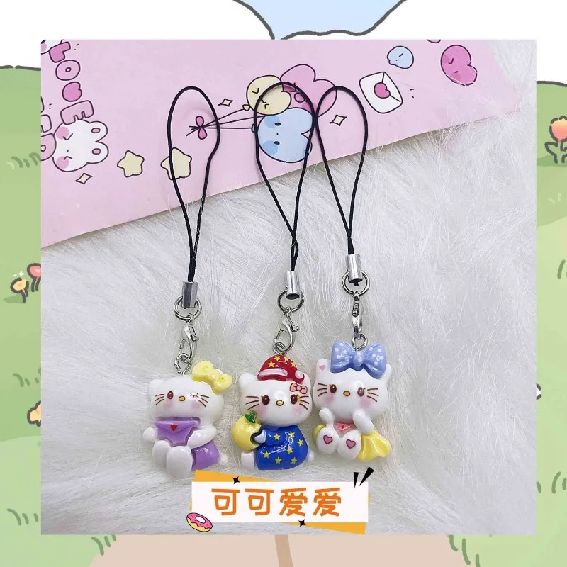 Sanrio cartoon Hello Kitty kinder schattig, lief, modieus en voortreffelijk draagbare schooltas mobiele telefoon ketting hangend cadeau