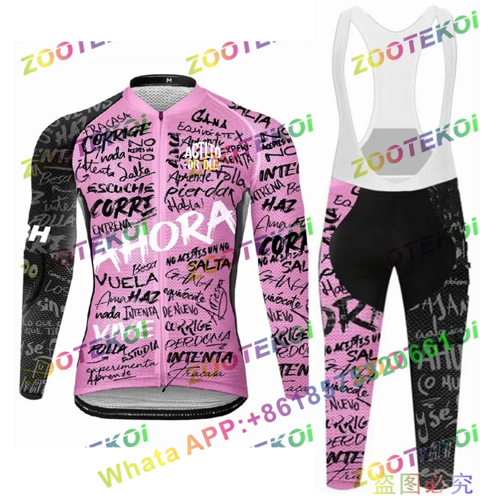 ACTLTO OR DLE Warm Autumn Thermal Fleece Cycling Jersey Sets Men Outdoor Riding MTB Ropa Ciclismo Bib Pants Set Cycling Clothing