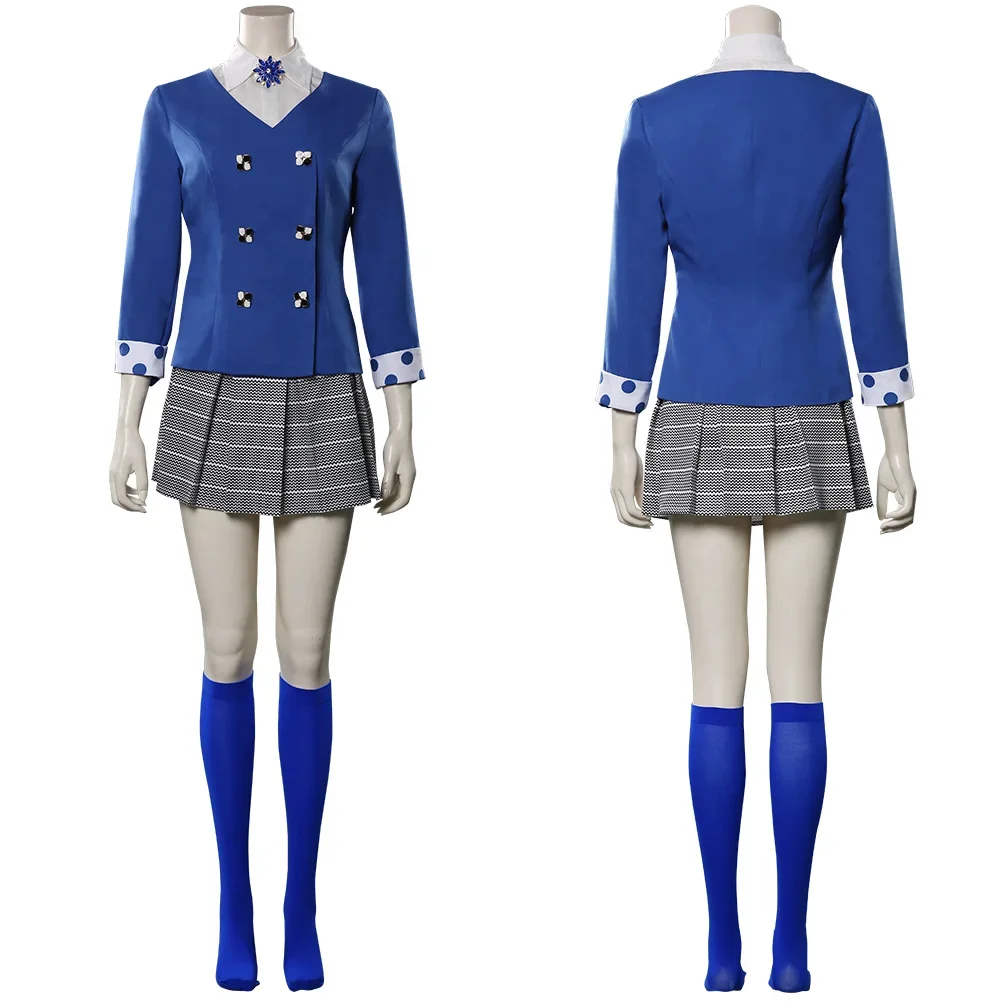 Cosplay Costume Heathers The Musical-Veronica Sawyer High School Uniform Set Skirt Outfits Dress Up Party Carnival Costumes