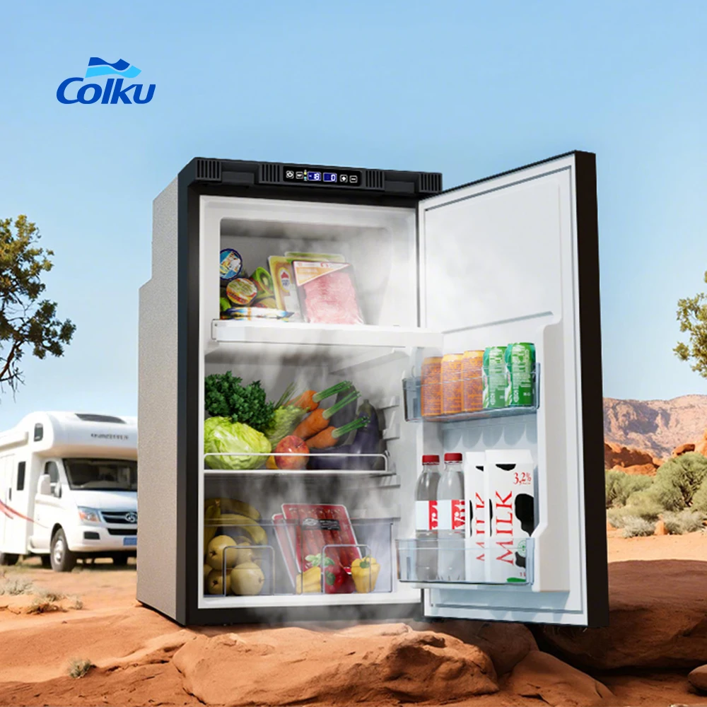 

Low Noise Design 12V Refrigerator 72L Built in Car Fridge Rv Freezer for Outdoor Camping Trip