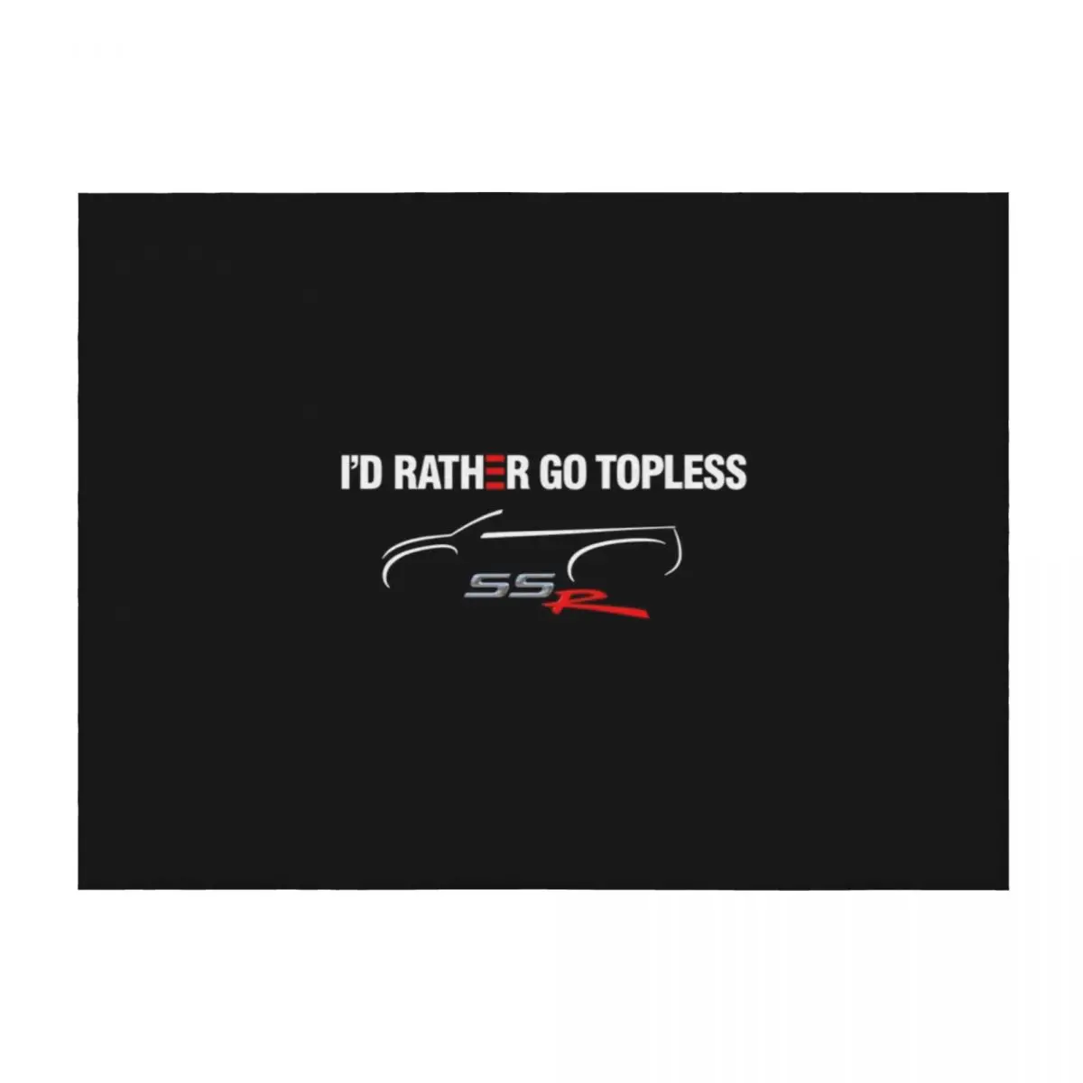 

I'd rather Go Topless for Dark Backgrounds Throw Blanket Decorative Sofas bed plaid Sleeping Bag Luxury Designer Blankets