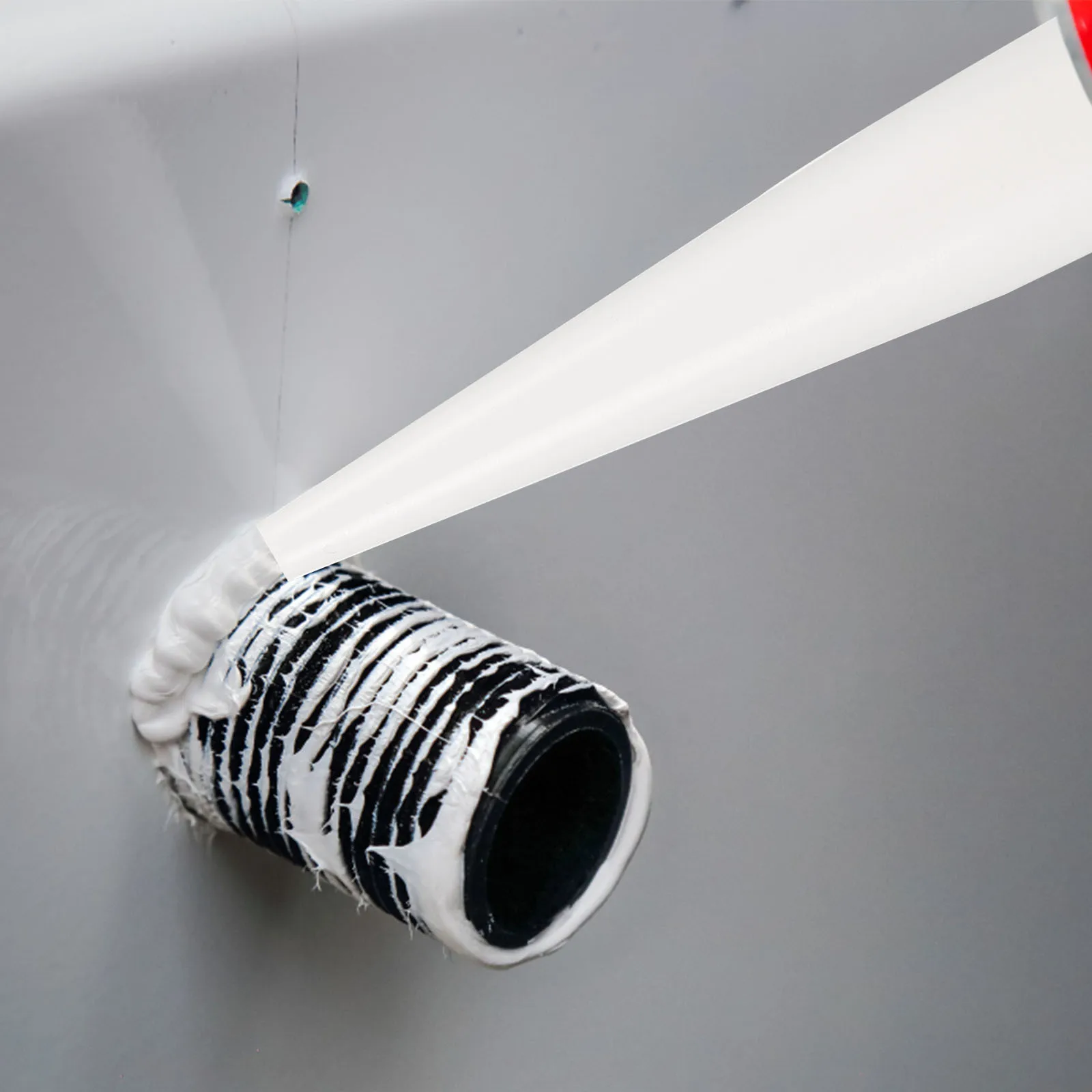 

50Pcs Caulk Nozzle Applicator Tool Non-Stick Wear-Resistant for Structural Adhesive Caulking Tips Set Caulking Tips