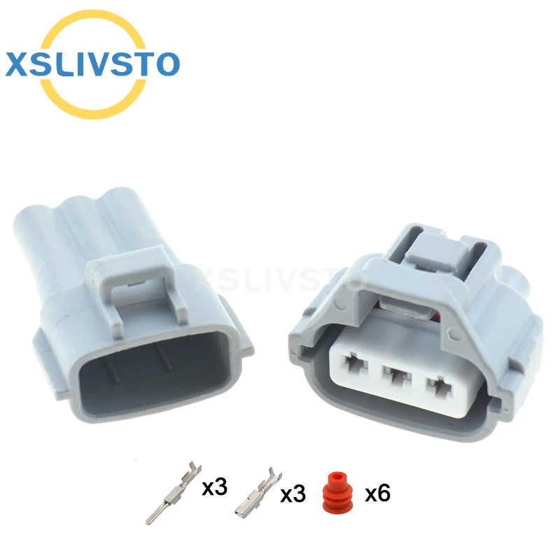 1 Set 3 Pin Auto waterproof connector Turn Signal Headlight Bulb Lamp Holder Plug 90980-11020 6189-0177 6188-0328