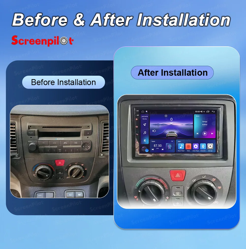 7'' Android 16 For Fiat Idea Lancia Musa 2003-2008 Auto Radio Multimedia Car Radio Player Screen Head Unit Carplay 4G Auto Car
