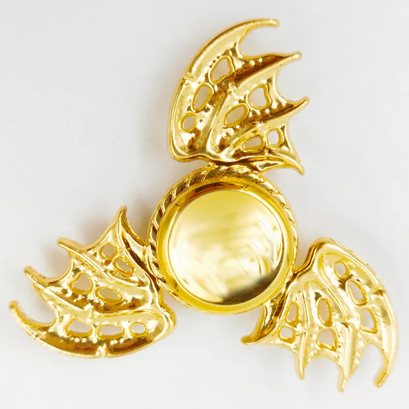 Electroplated Zinc Alloy Fingertip Gyroscope Pressure Reducing Toy Adults Finger Spinner Golden Anti-Anxiety Decompression Toy